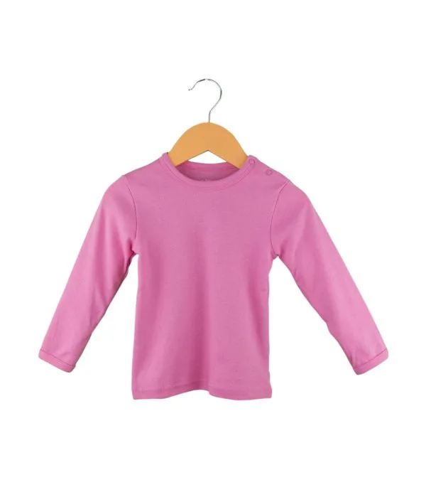 Camiseta Lisa de Algodón — FUCSI