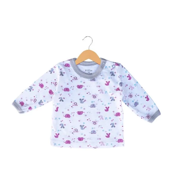Camiseta de Algodón Estampada
