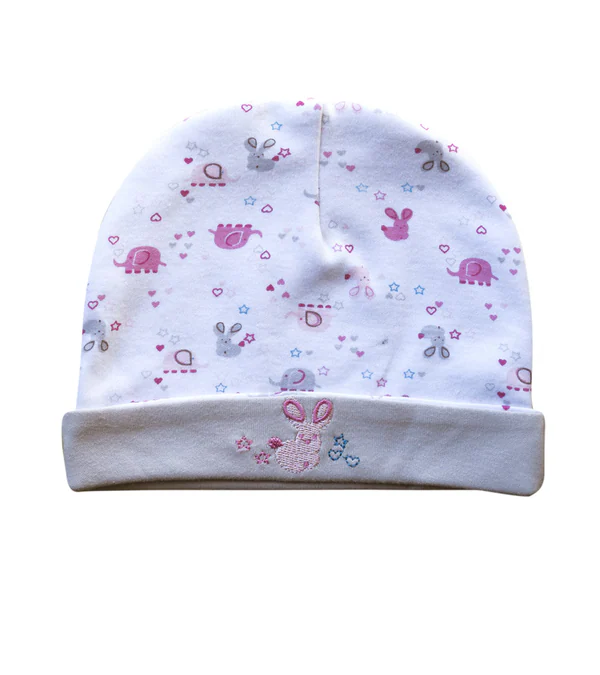 Gorro de Algodón Estmpado 0-3m — CONEJ