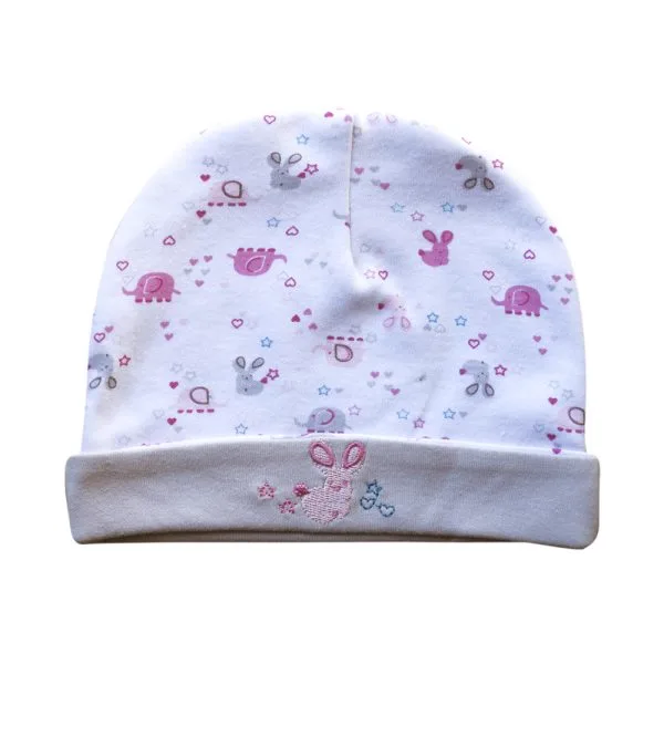 Gorro de Algodón Estmpado 0-3m