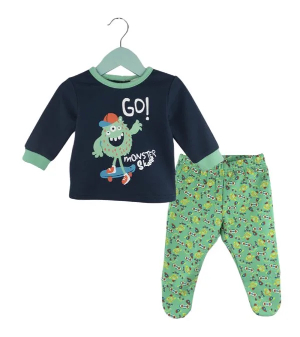Pijama de Franela Monster
