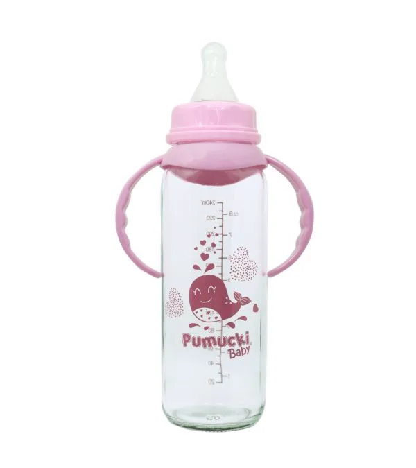 Mamadera de Vidrio 250ml — ROSA