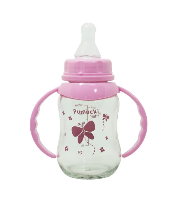 Mamadera de Vidrio 120ml — ROSA