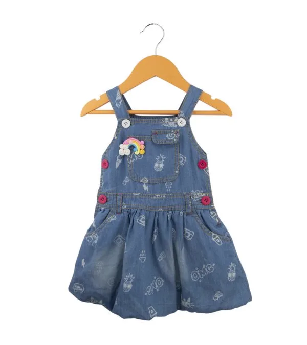 Vestido de Jeans Estampado