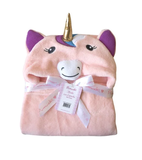 Manta con Capucha Unicornio