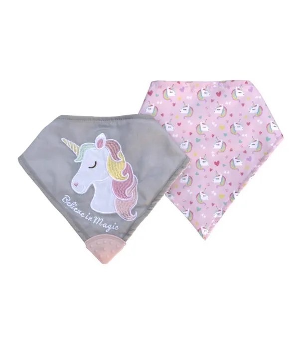 Set de Baberos Bandana Unicornio