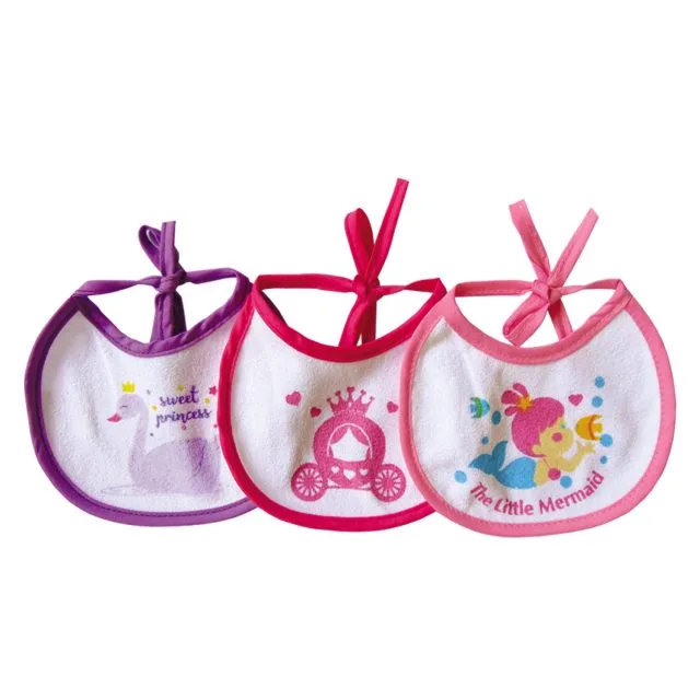 Set de 3 Baberos Impermeables T-S — ROSA