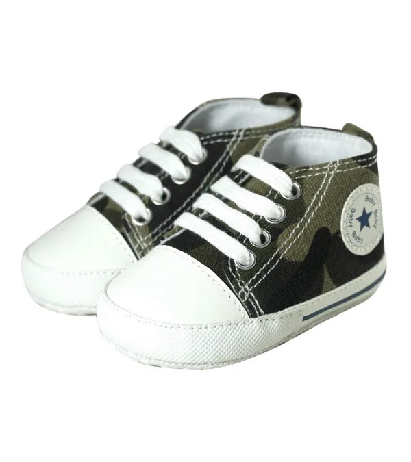 Zapatos Estampado Militar Para Niño