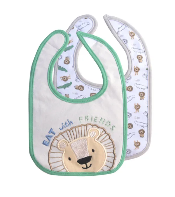 Set de 2 Baberos Impermeables Gris