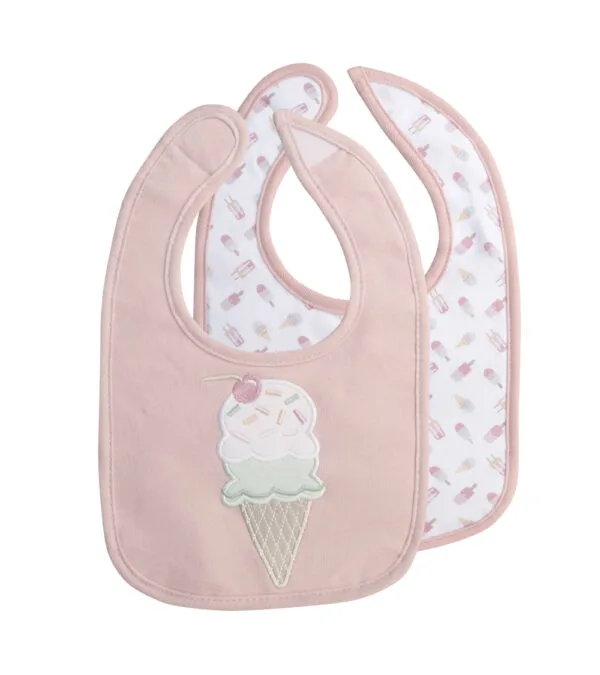 Set de 2 Baberos Impermeables Rosa