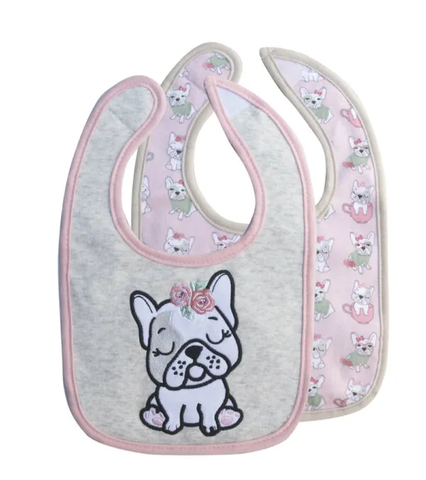Set de 2 Baberos Impermeables Gris
