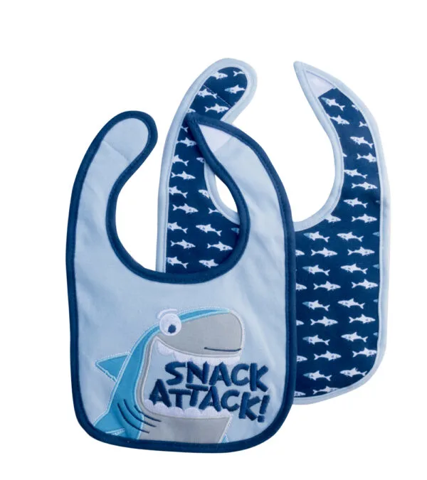 Set de 2 Baberos Impermeables Azul