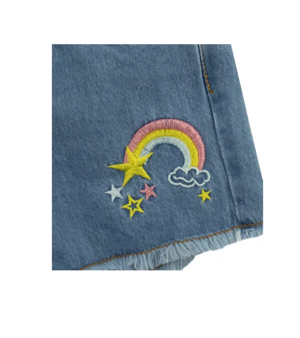 Conjunto de Short y Polera Jeans Niña foto 3
