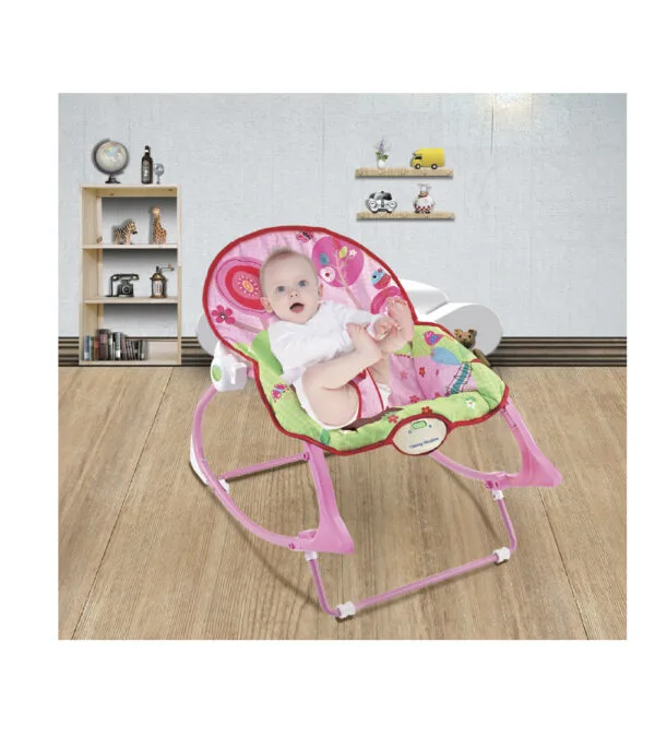 Silla Nido Mecedora Rosada foto 2