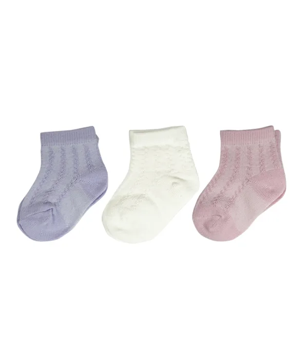 Set 3 Pares de Calcetines Lisos Niña opción 2