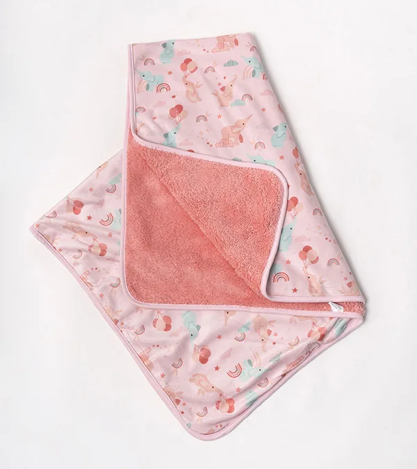 Manta Sherpa Doble Rosa opción 3