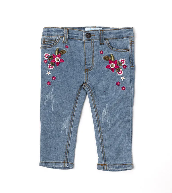 Jeans Bordado Niña