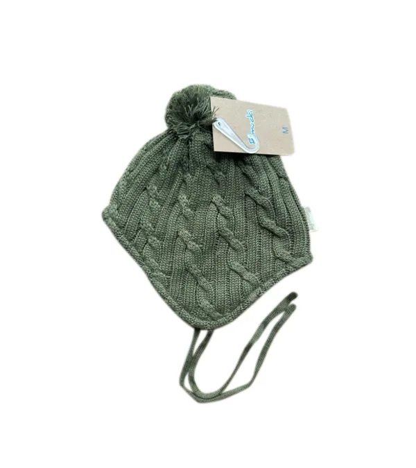 Gorro Forrado Verde Para Bebé opción 2
