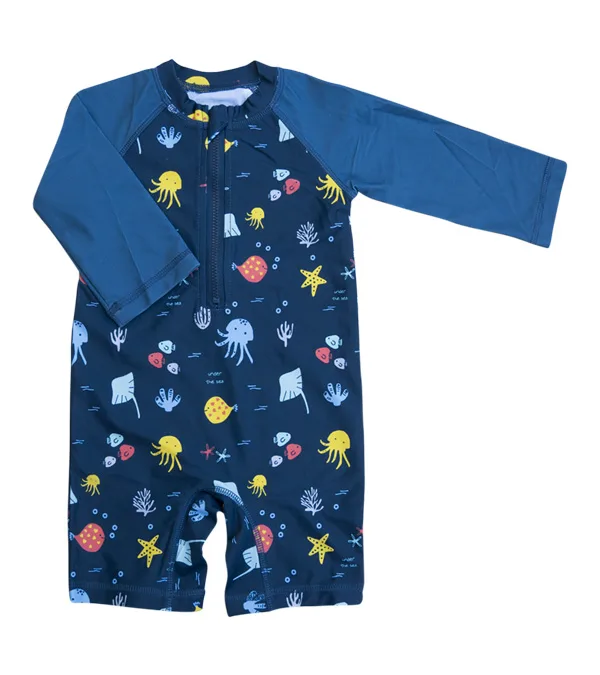 Traje de Baño Enterito Niño Marino