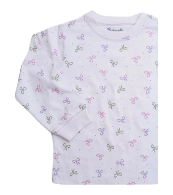 Pijama de Algodón Lazos Niña foto 2