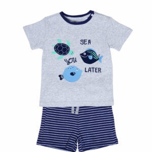 Pijama de Algodón Short y Polera Niño