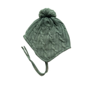 Gorro Forrado Verde Para Bebé