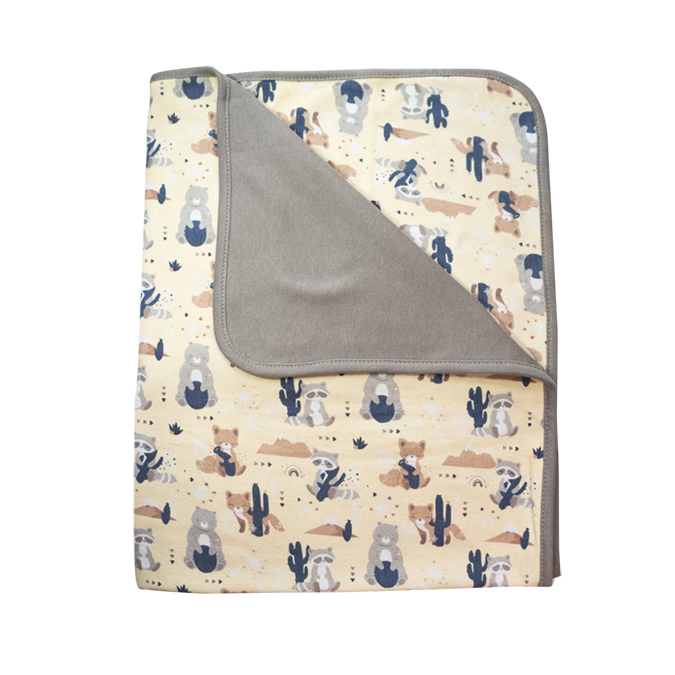 Manta de Algodón Doble  Beige