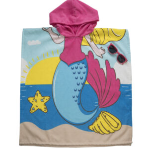 Set  de Poncho de Toalla con Lentes de Sol Sirena